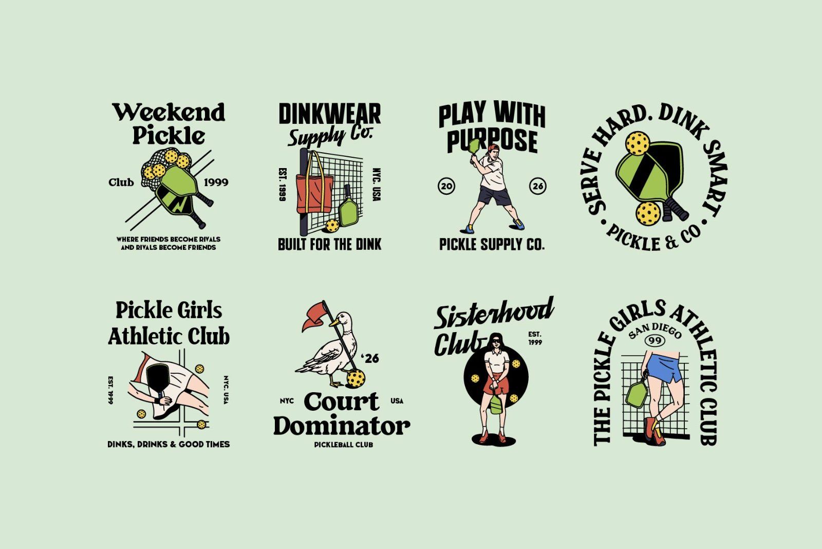 Retro Pickleball Graphic — image 7