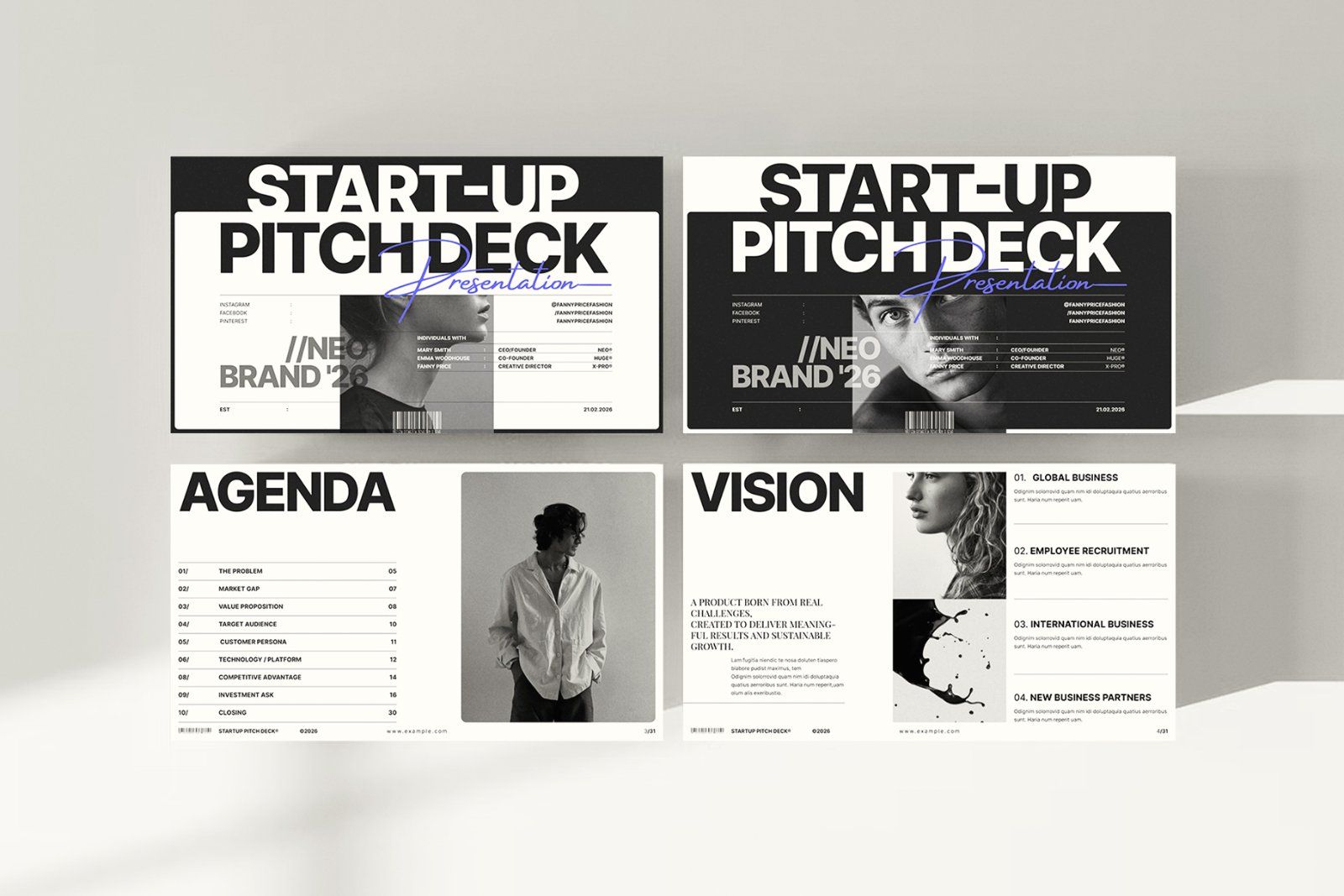 Startup Pitch Deck Presentation Template