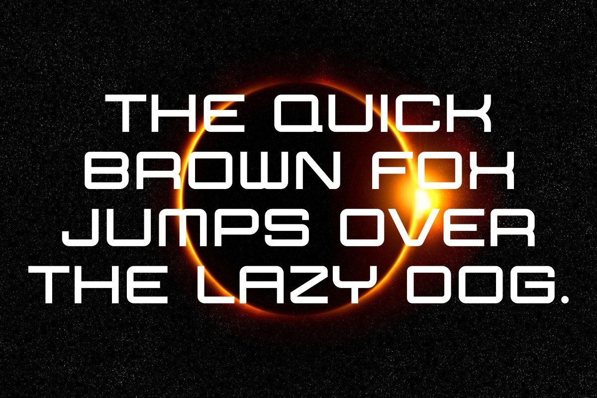 Solar Eclipse - Futuristic Space Font — image 5