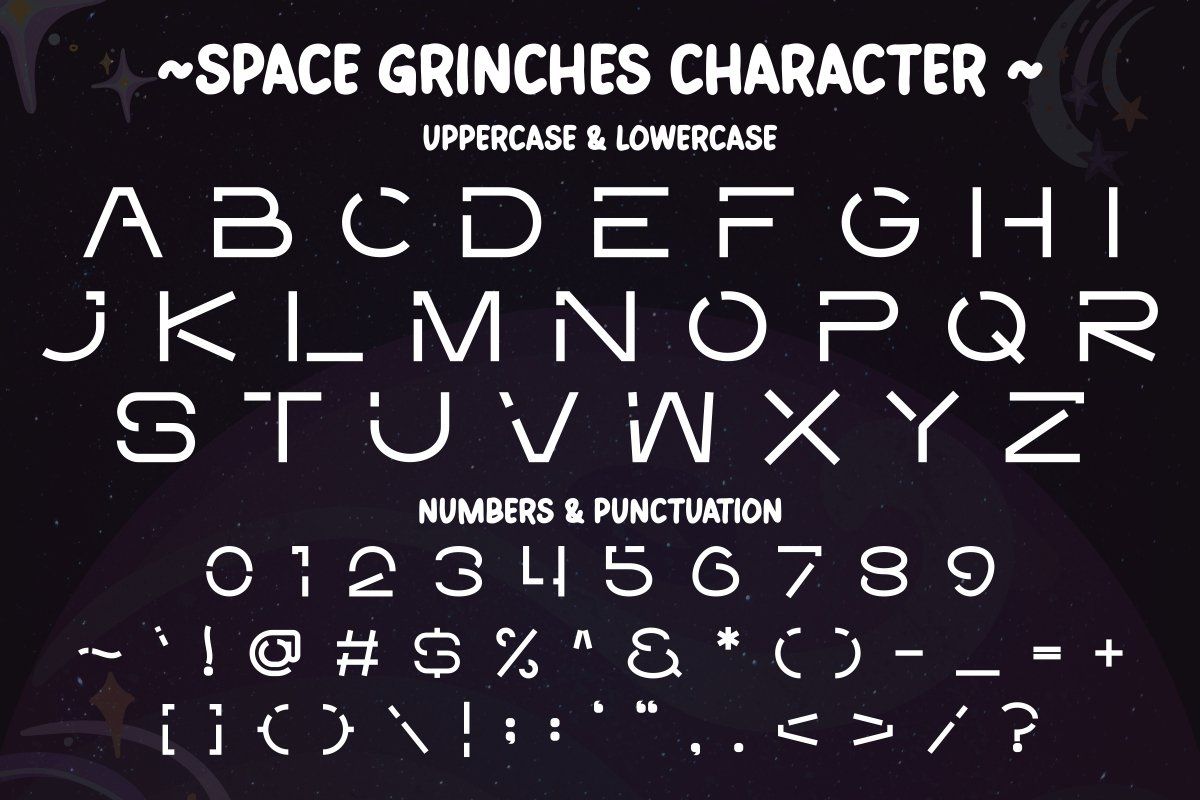 Space Grinches - Futuristic Display Font