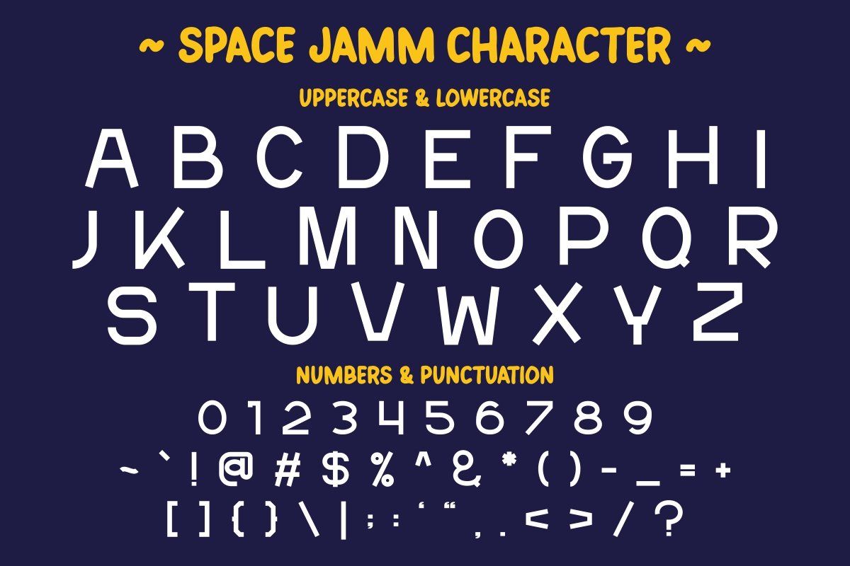 Spacejamm - Quirky Futuristic Font