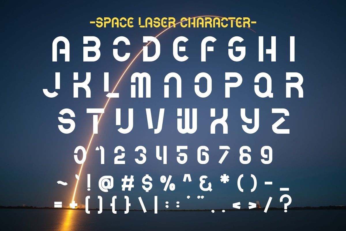 Space Laser - Modern Futuristic Font — image 7