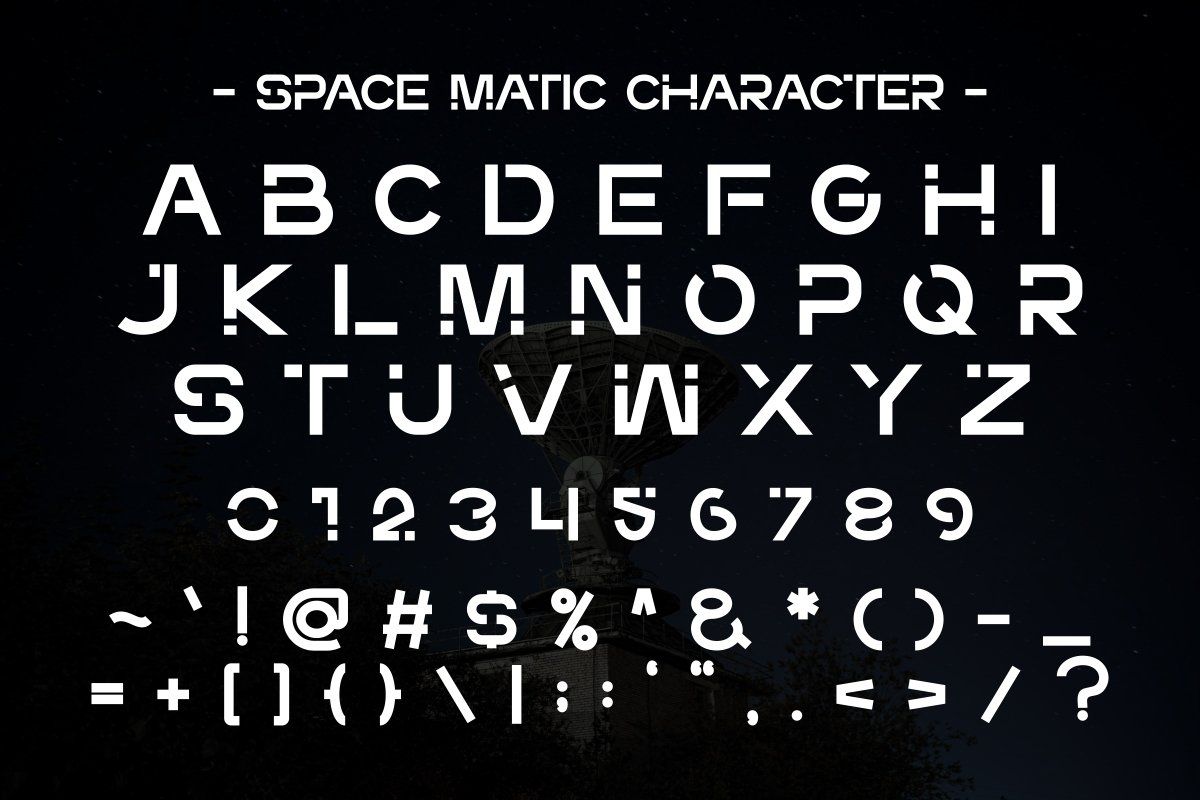 Space Matic - Futuristic Font — image 7