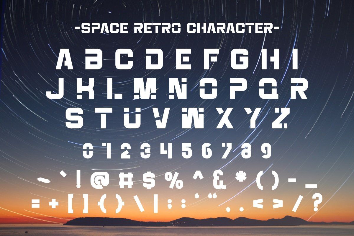 Space Retro - Futuristic Font — image 7