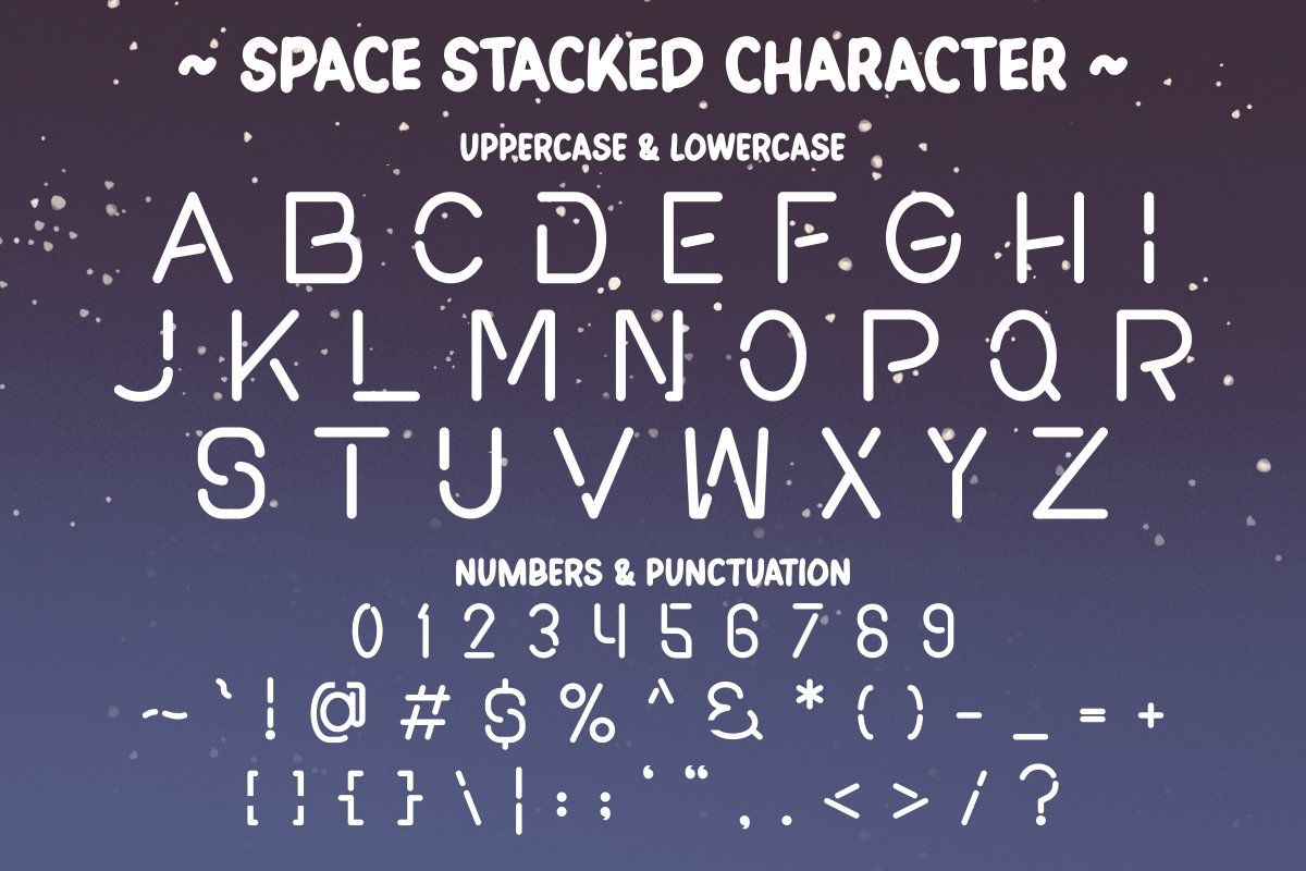 Space Stacked - Futuristic Font