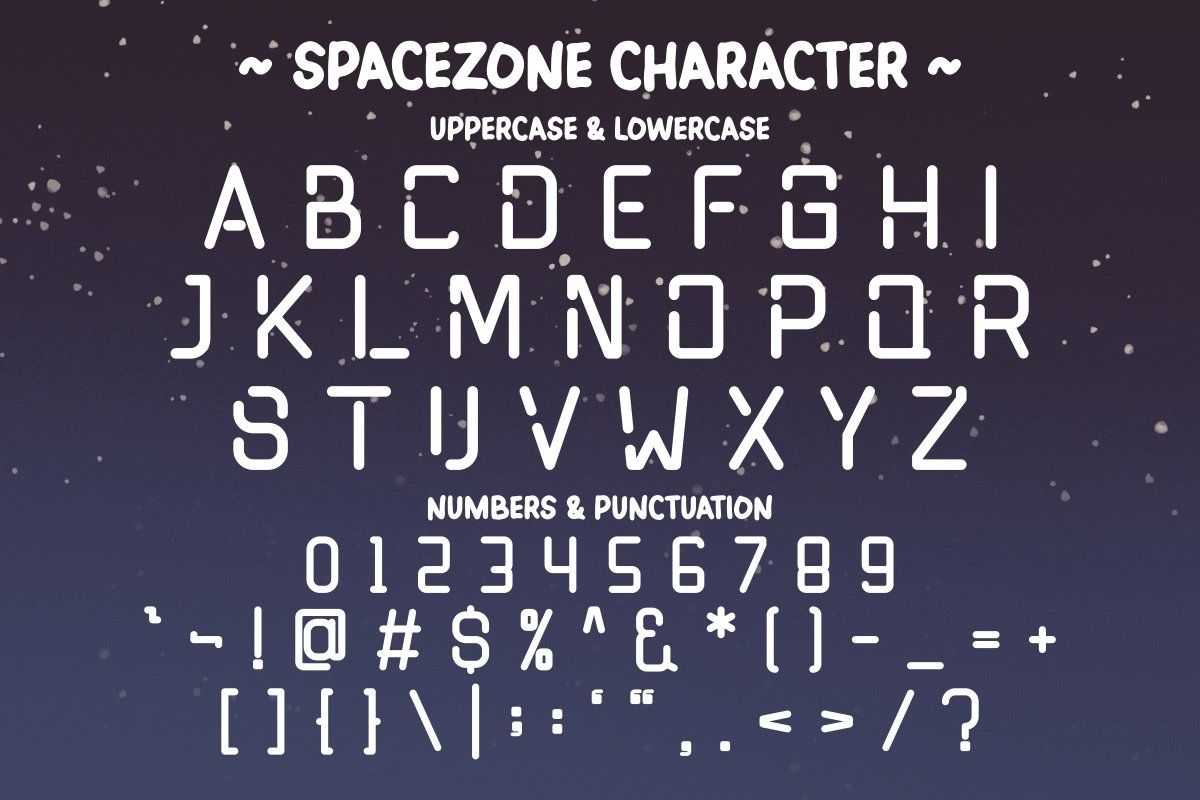 Space Zone - Playful Futuristic Font