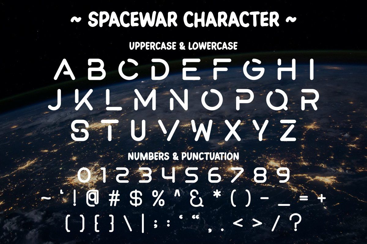 Spacewar - Futuristic Display Font