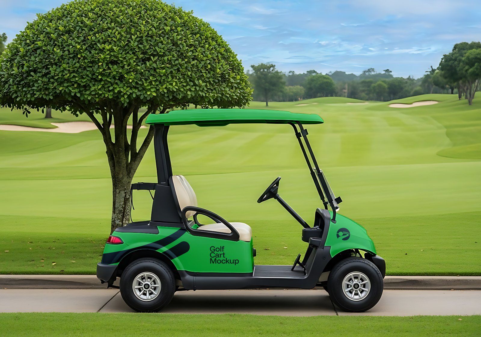 Premium Branding Green Pro Golf Mockup