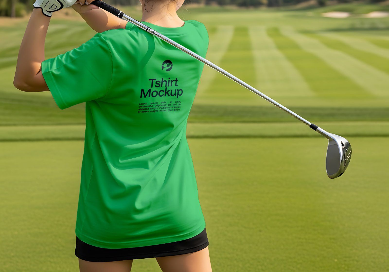Premium Branding Green Pro Golf Mockup