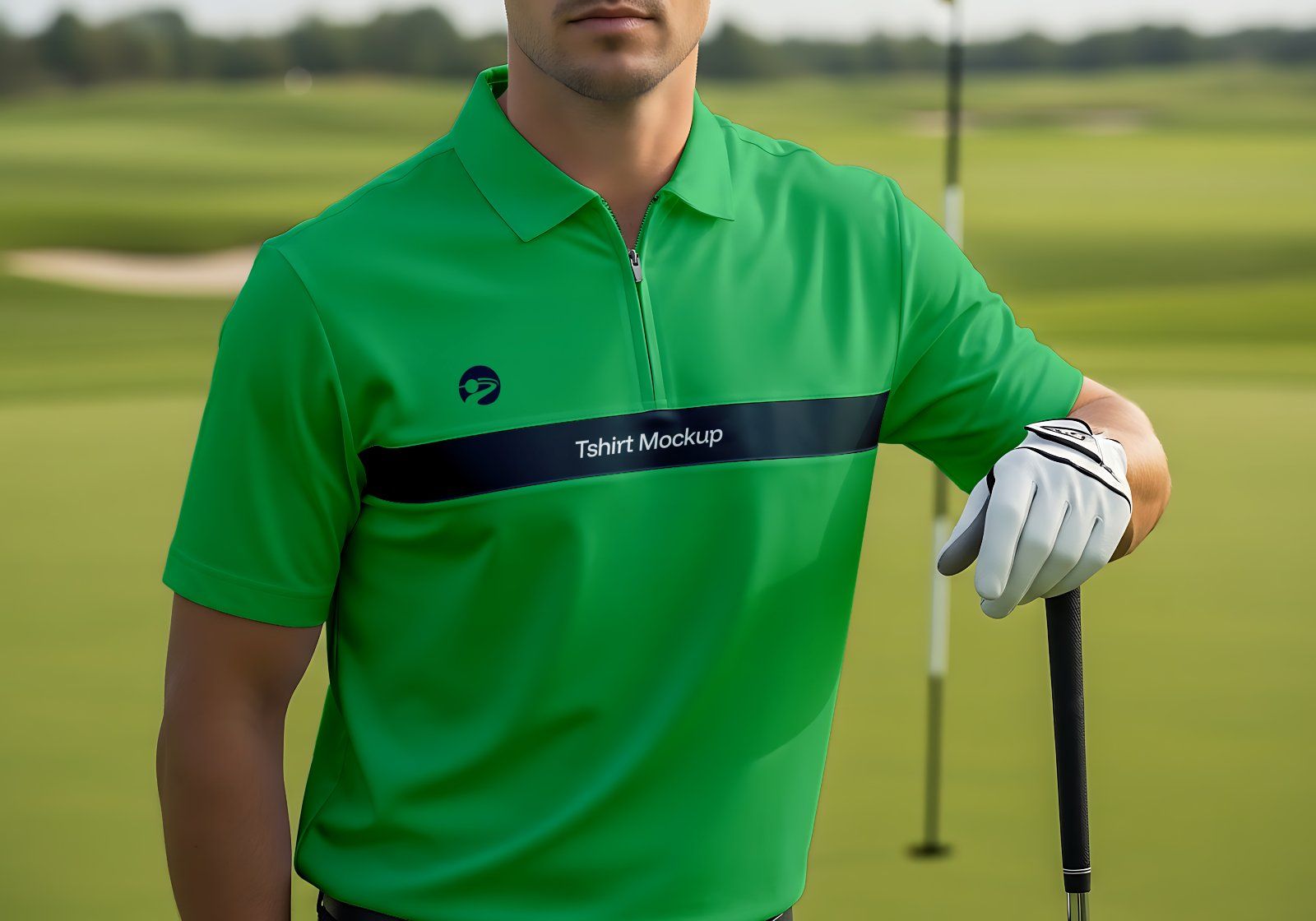 Premium Branding Green Pro Golf Mockup