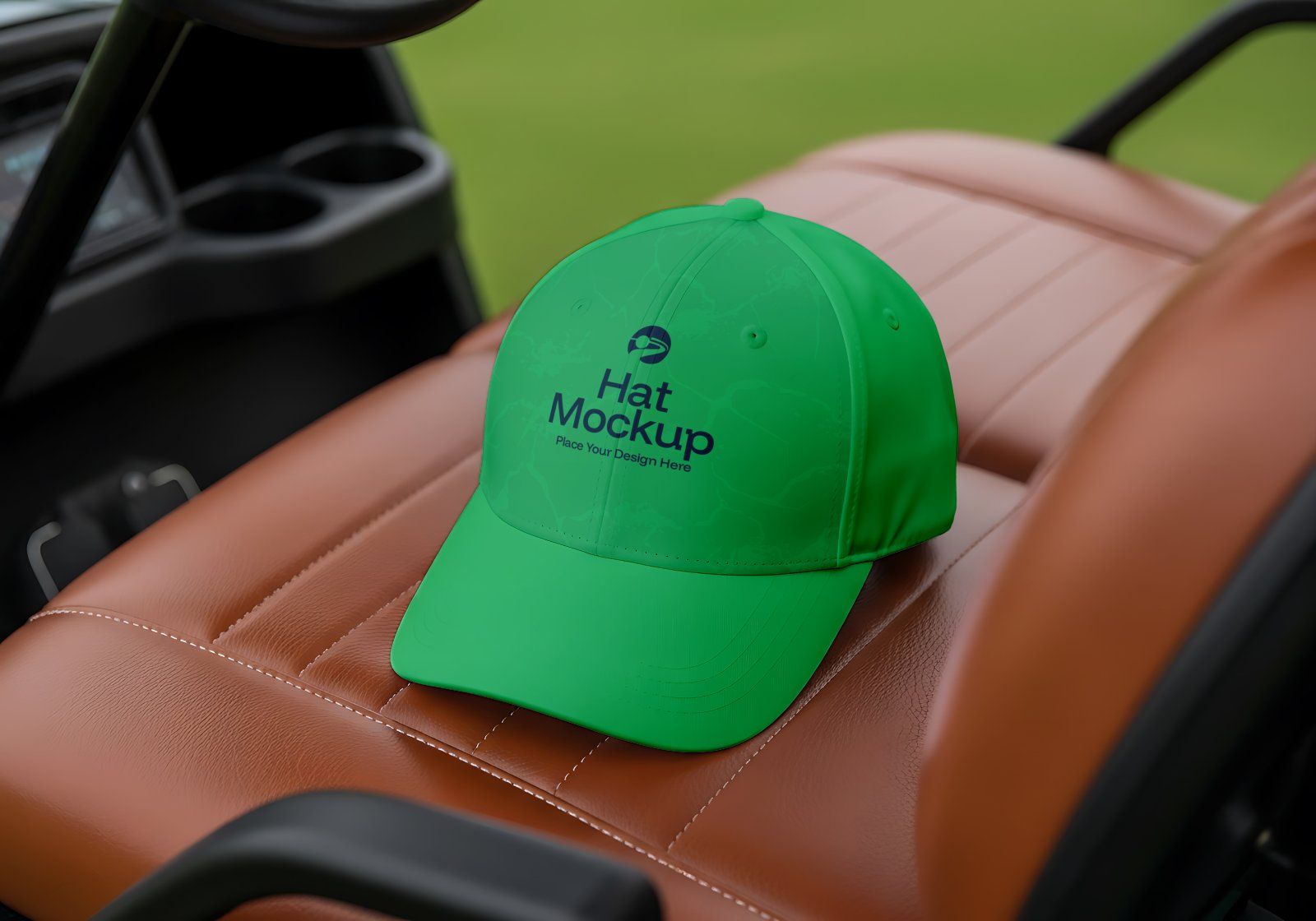 Premium Branding Green Pro Golf Mockup