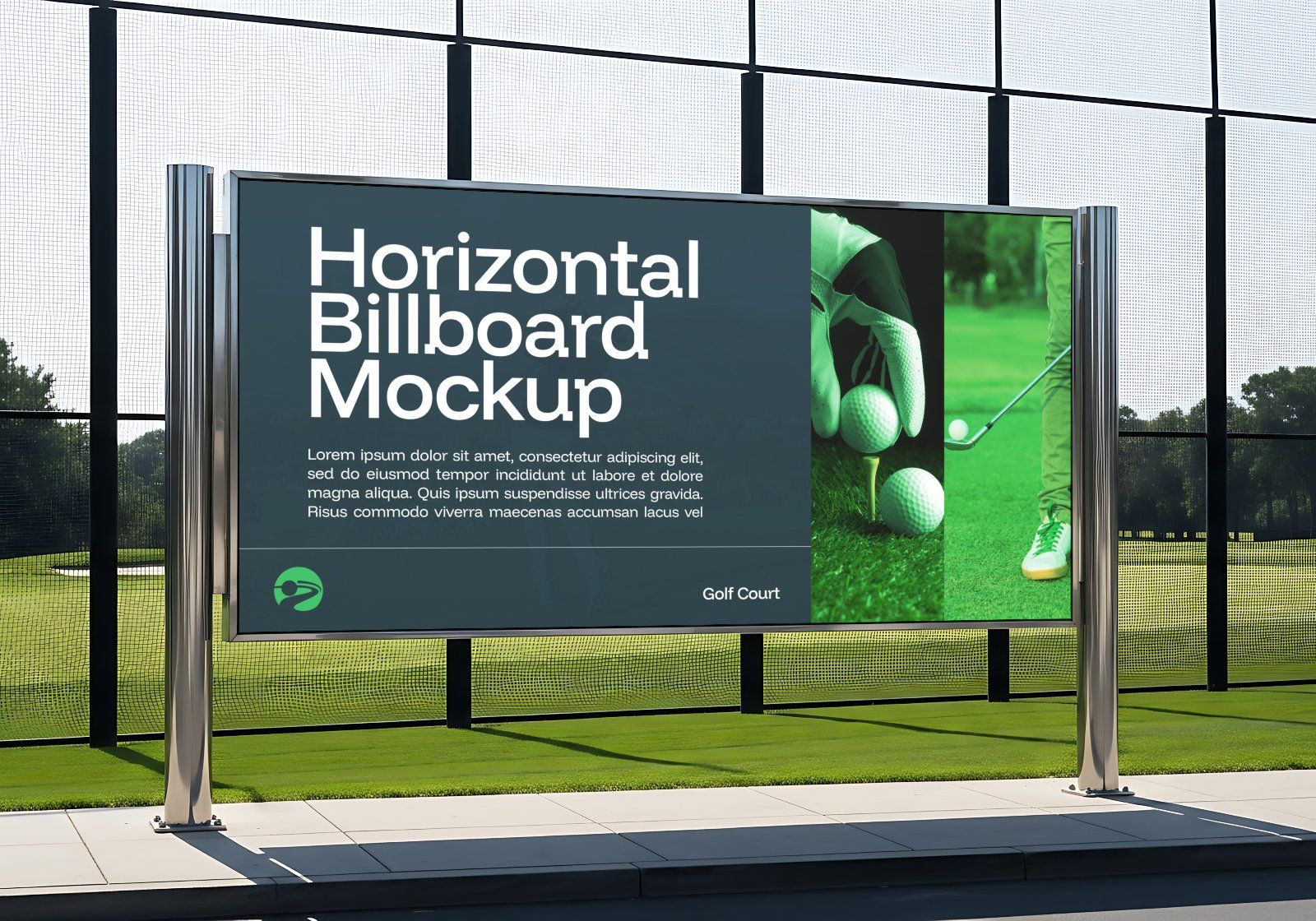 Premium Branding Green Pro Golf Mockup