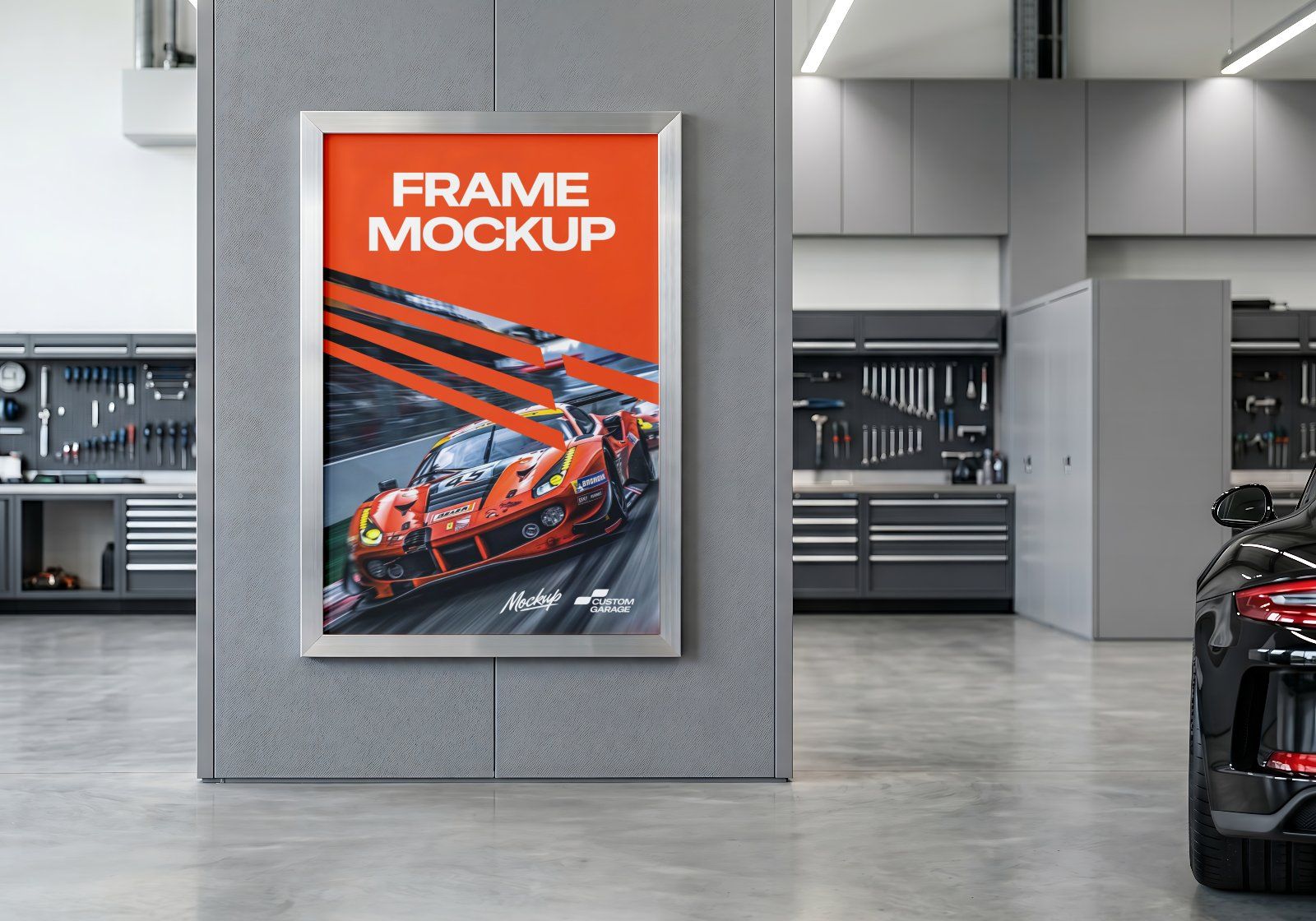 Ultimate Car Modification Shop Branding Mockup Bundle – 15 Premium PSD Scenes for Automotive & Tunin