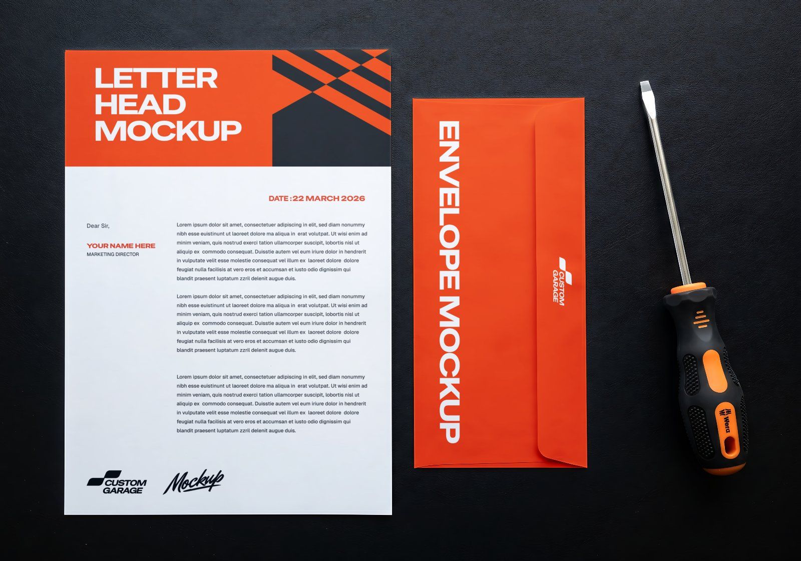 Ultimate Car Modification Shop Branding Mockup Bundle – 15 Premium PSD Scenes for Automotive & Tunin