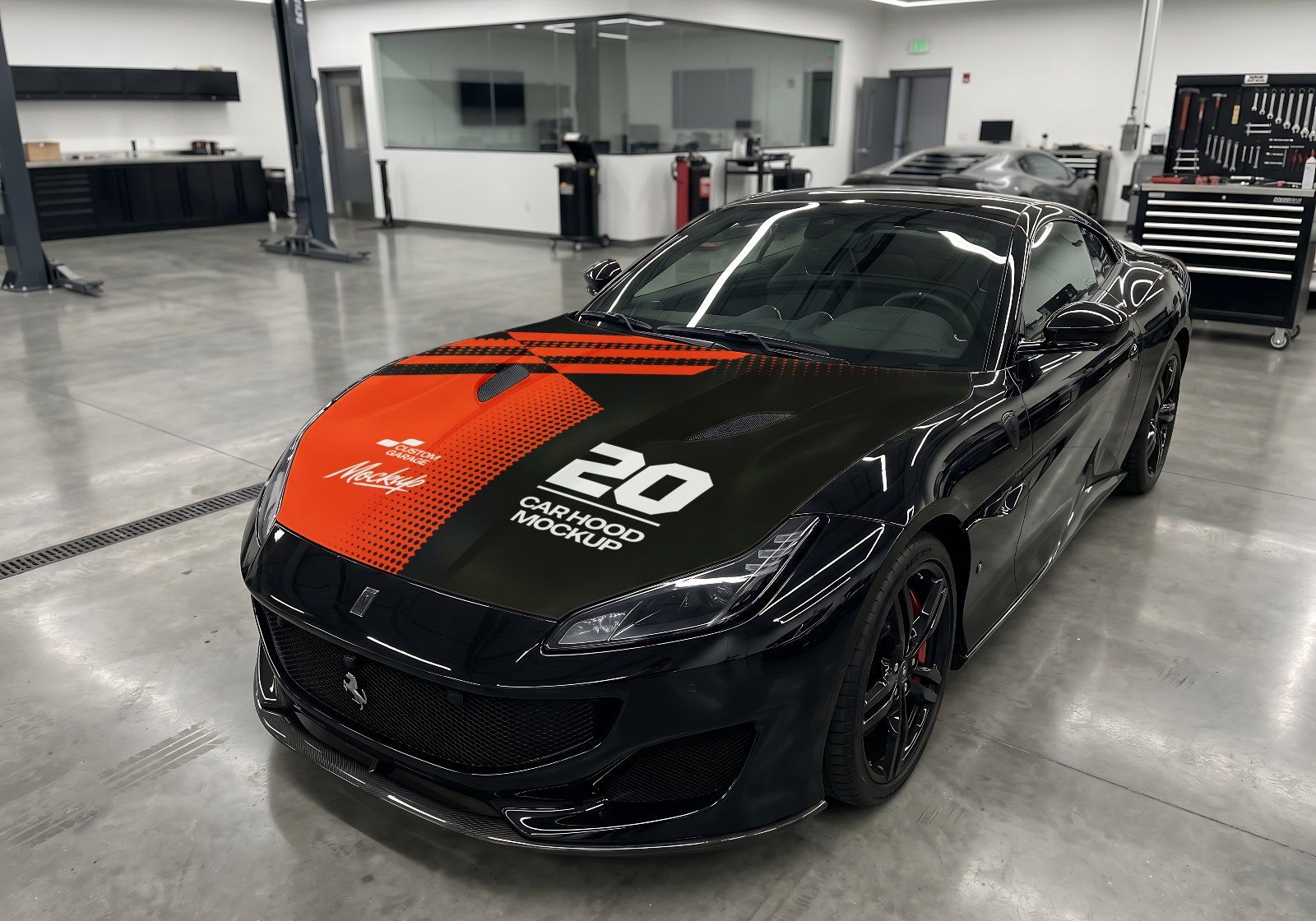Ultimate Car Modification Shop Branding Mockup Bundle – 15 Premium PSD Scenes for Automotive & Tunin