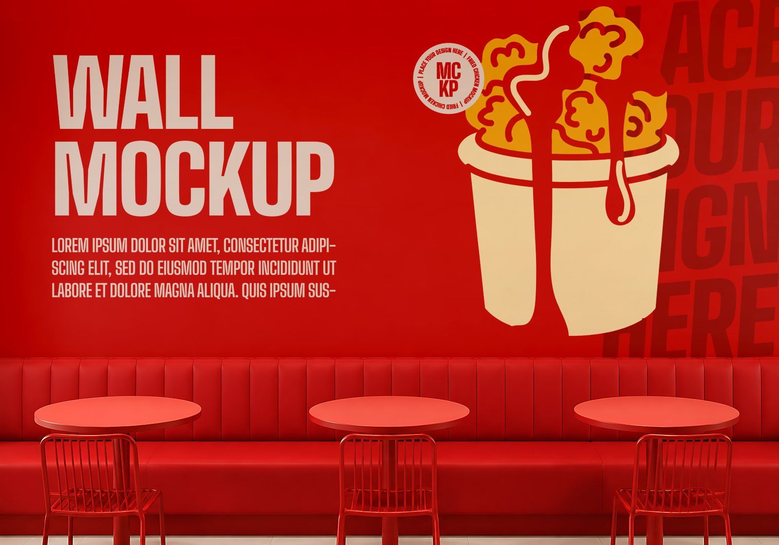 Premium Branding Red Orange Coffee Shop Mockup — image 6
