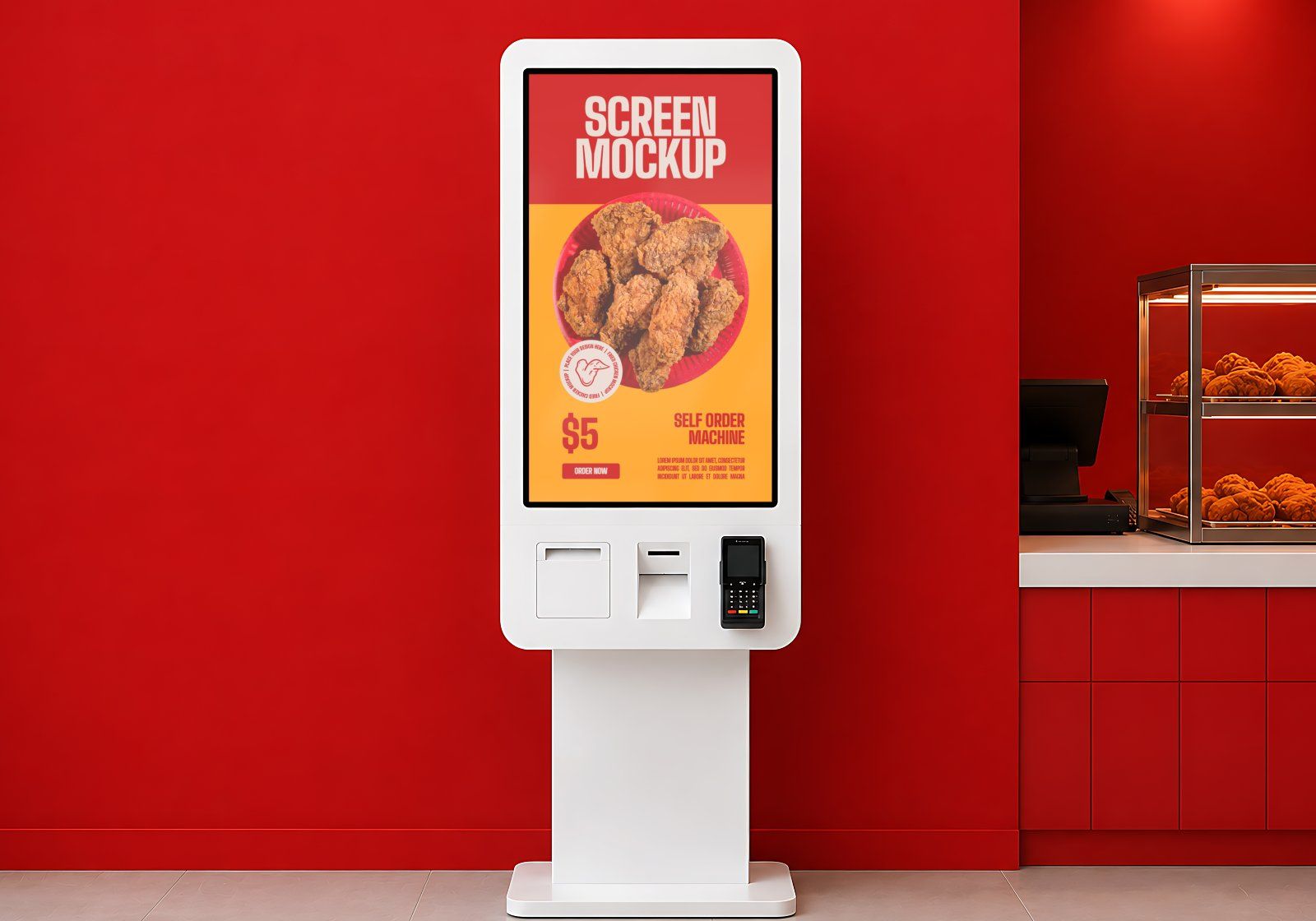 Premium Branding Red Orange Coffee Shop Mockup — image 9