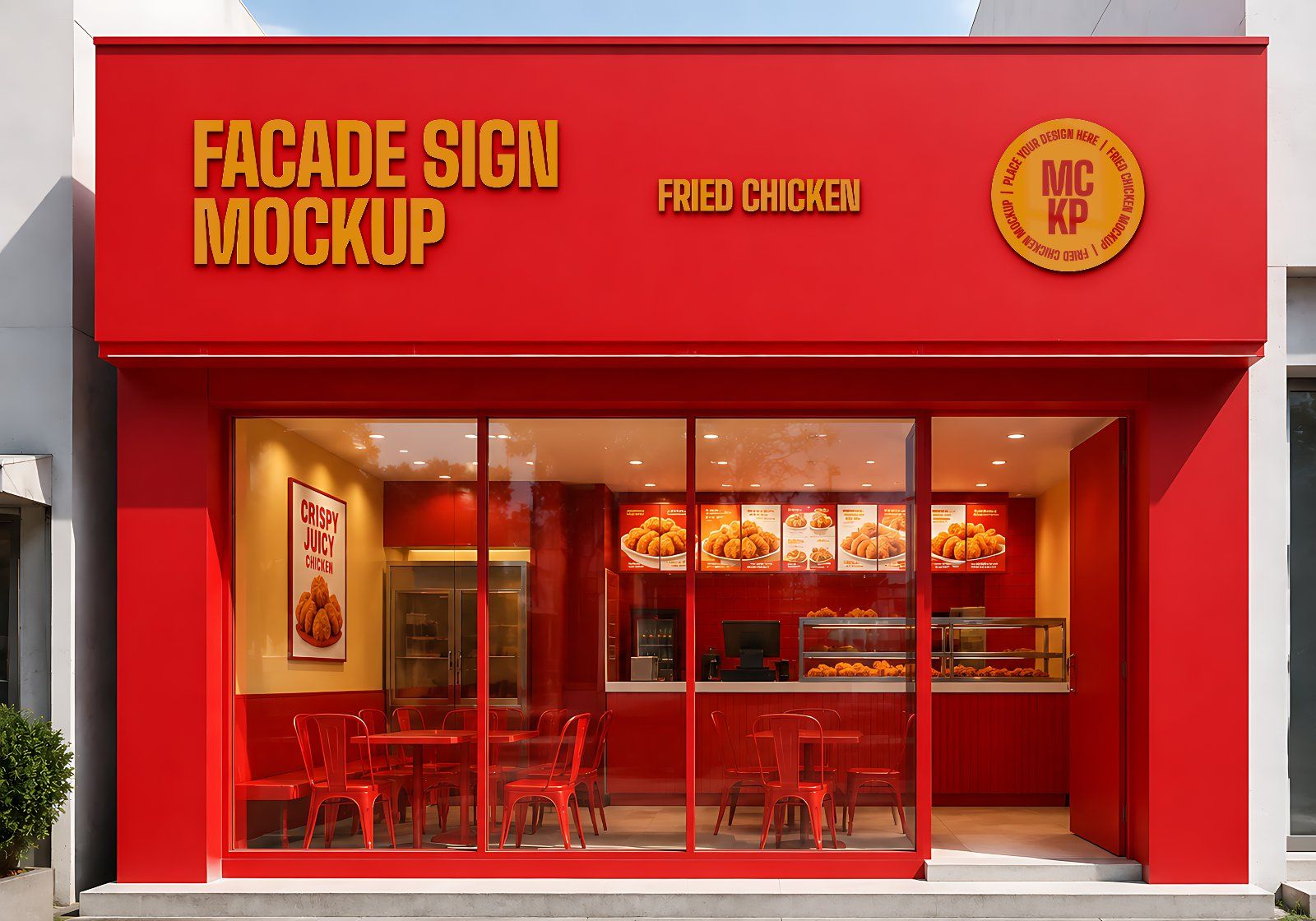 Premium Branding Red Orange Coffee Shop Mockup — image 10