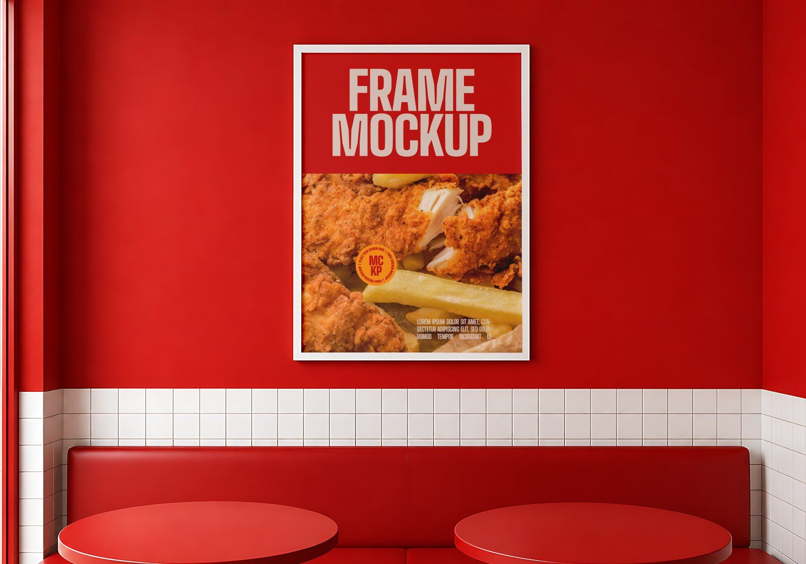 Premium Branding Red Orange Coffee Shop Mockup — image 11