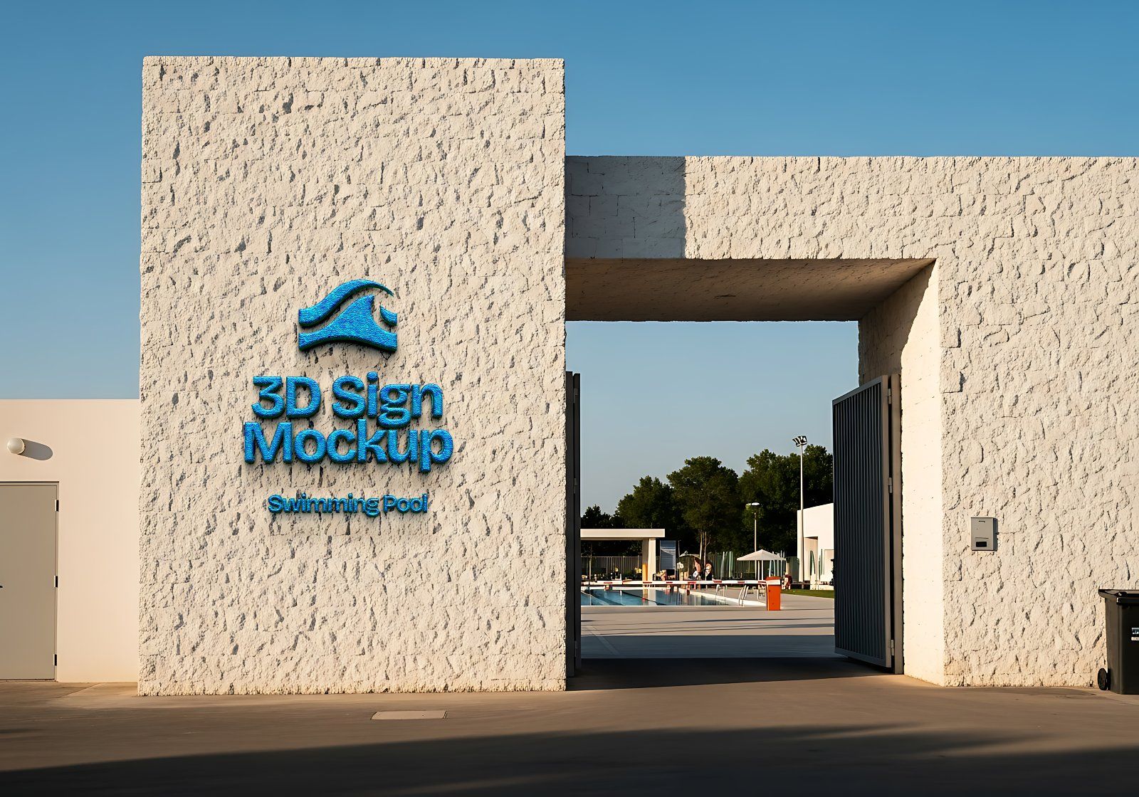 Swimming Pool Mockup Bundle – 15 PSD Templates for Aquatic Center & Sport Branding