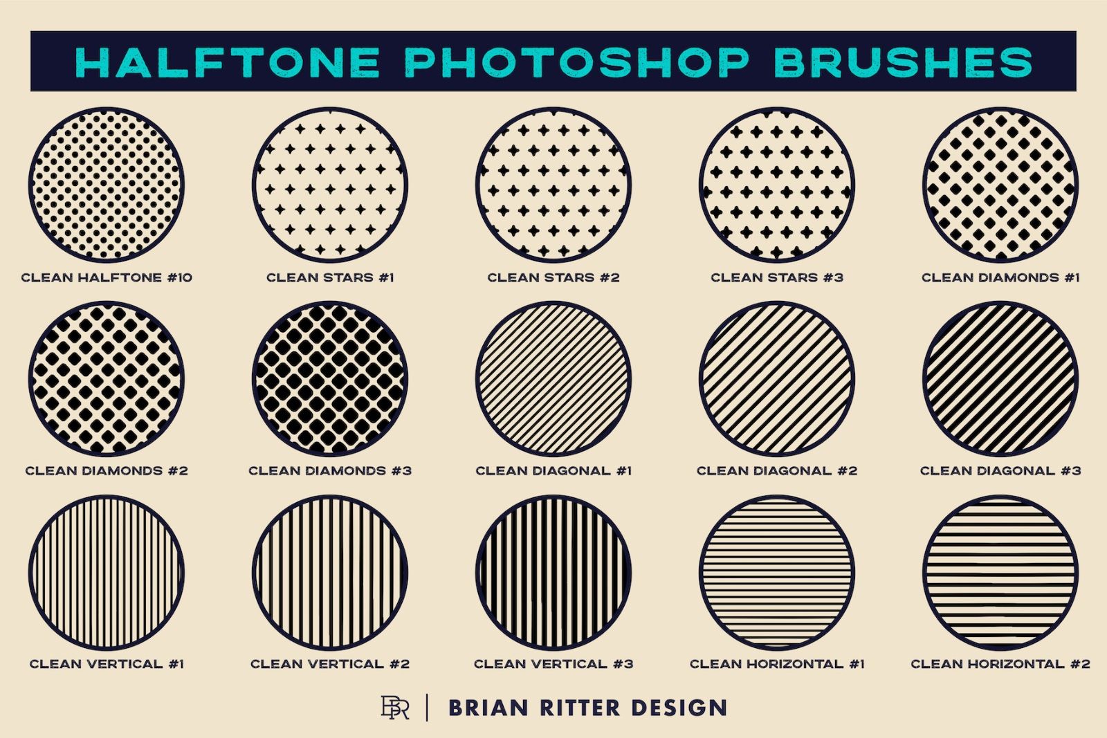 Halftone Photoshop Brushes — image 8