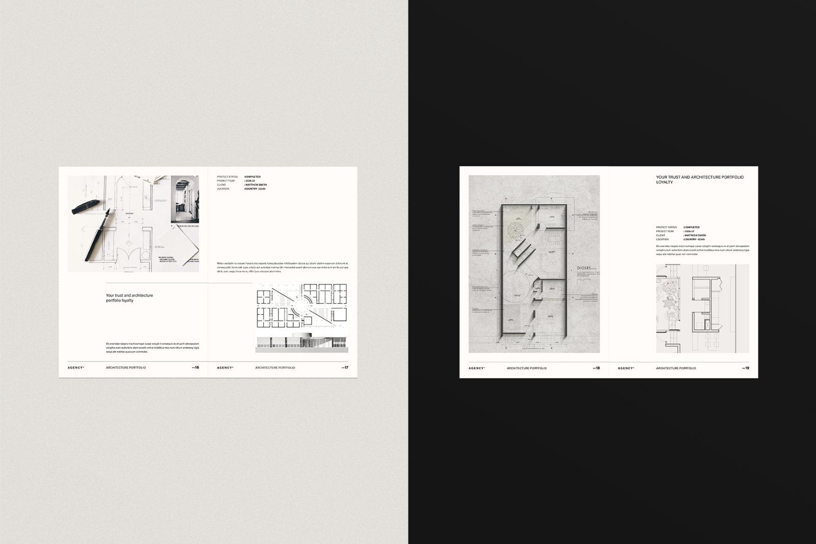 Architecture Sketch Design Portfolio Template