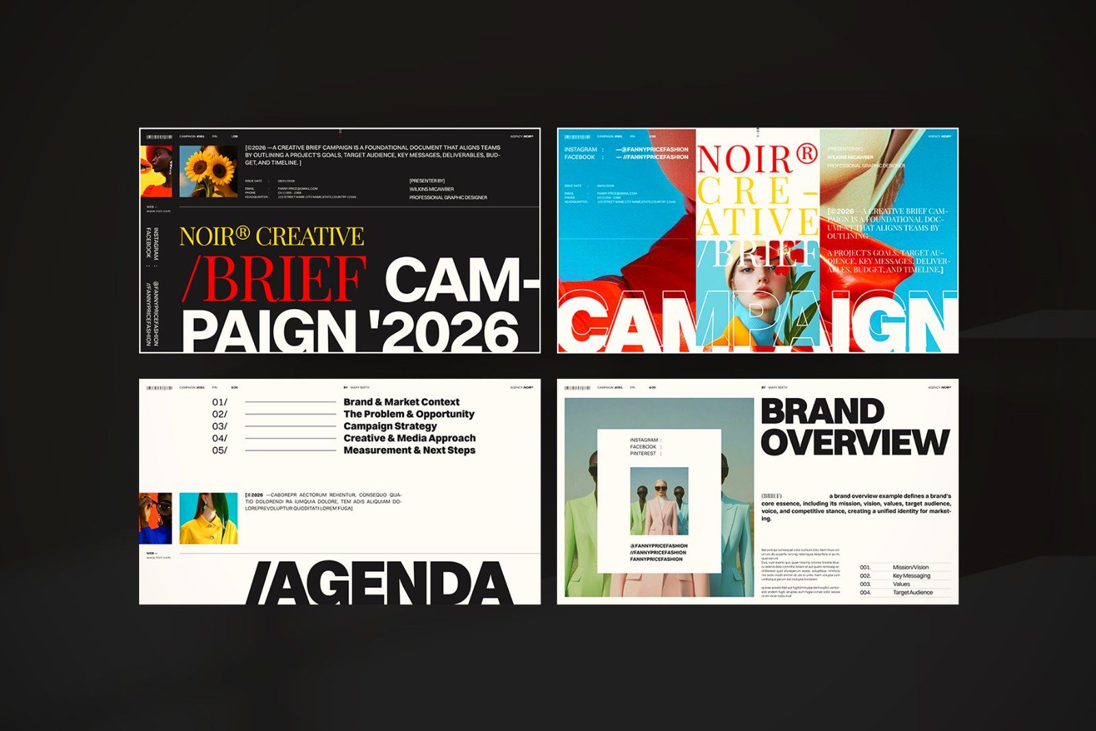Creative Brief Campaign Presentation Template