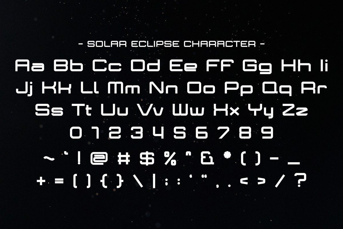 Solar Eclipse - Futuristic Space Font — image 6
