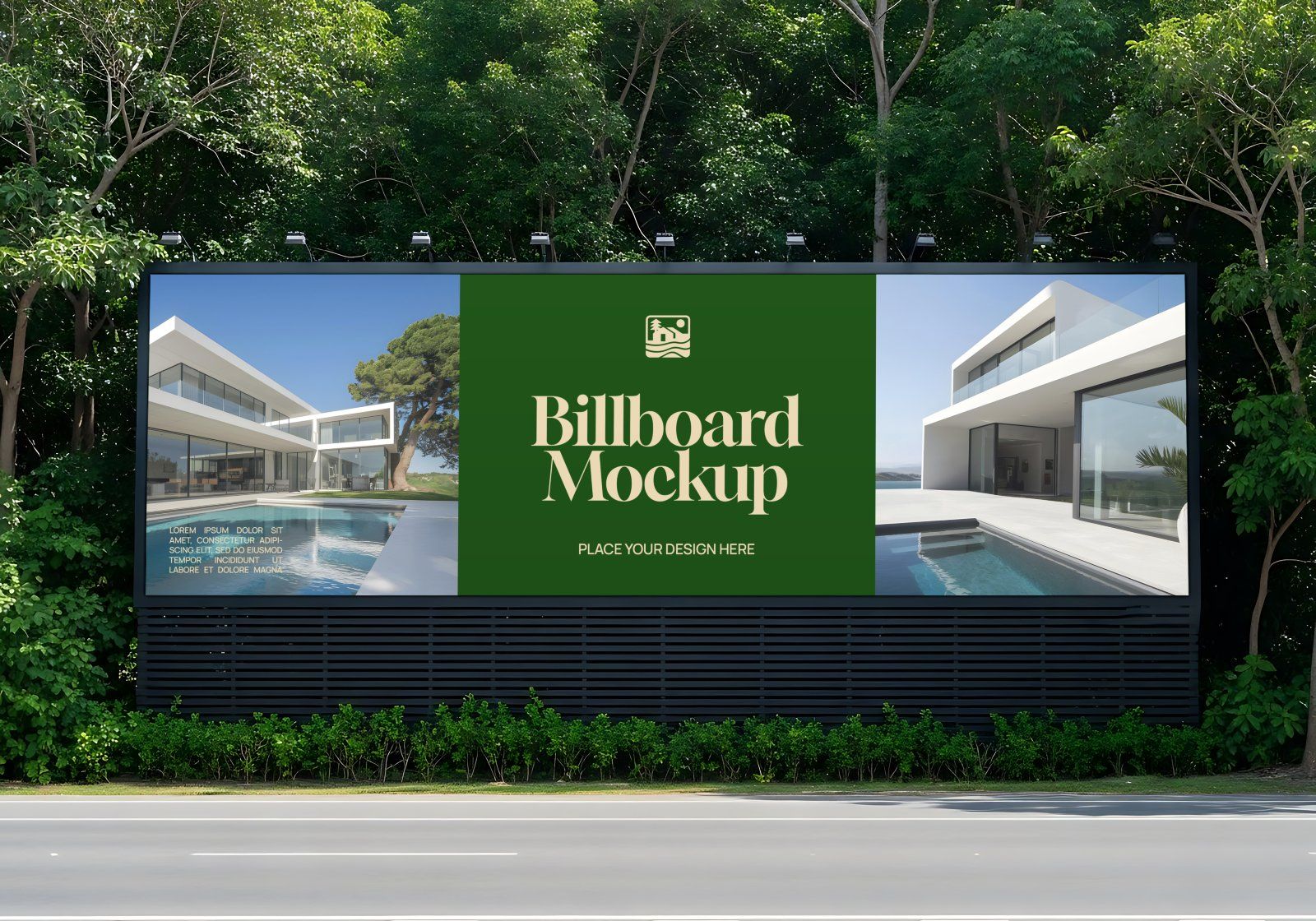 Premium Branding Villa Aesthetic Mockup