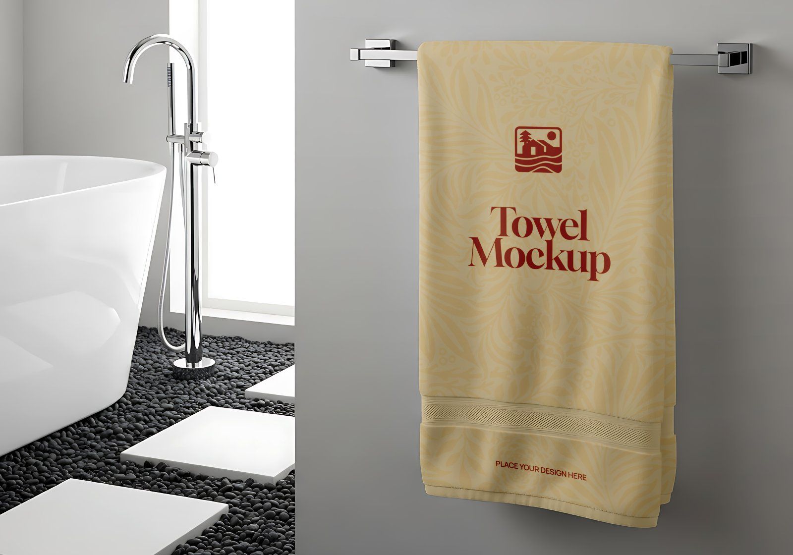 Premium Branding Villa Aesthetic Mockup