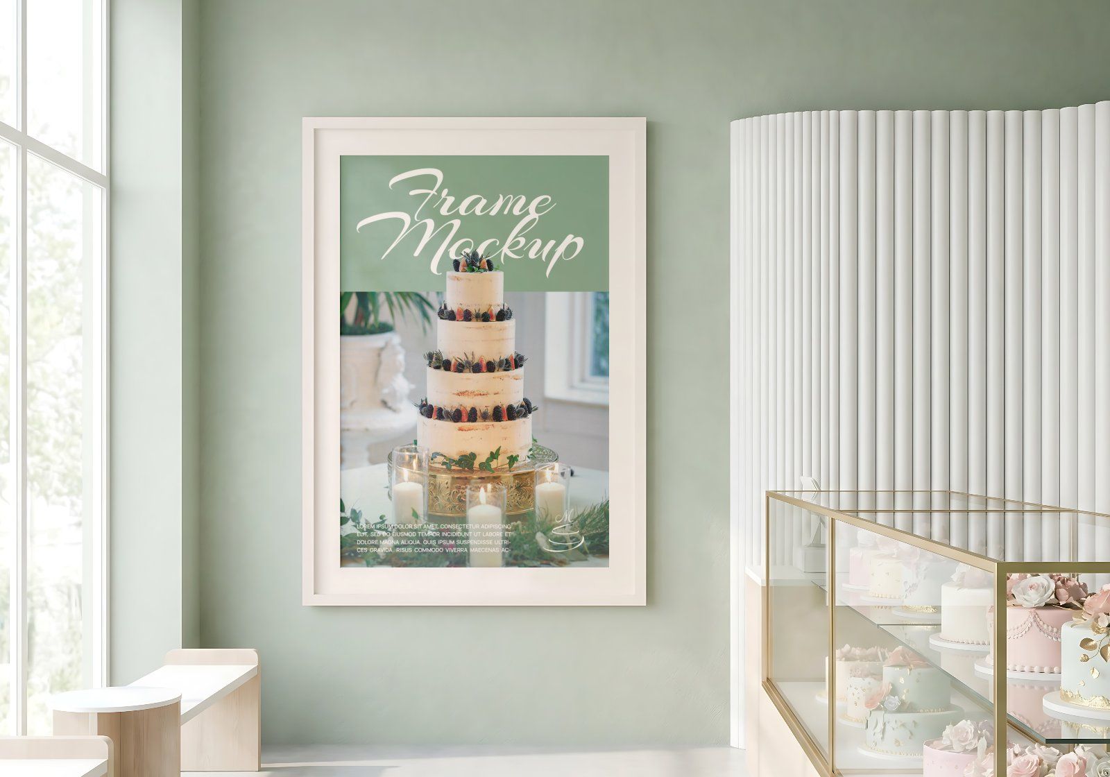 Premium Custom Cake Shop Branding Mockup Bundle – 15 Aesthetic PSD Scenes for Bakery & Patisserie Id
