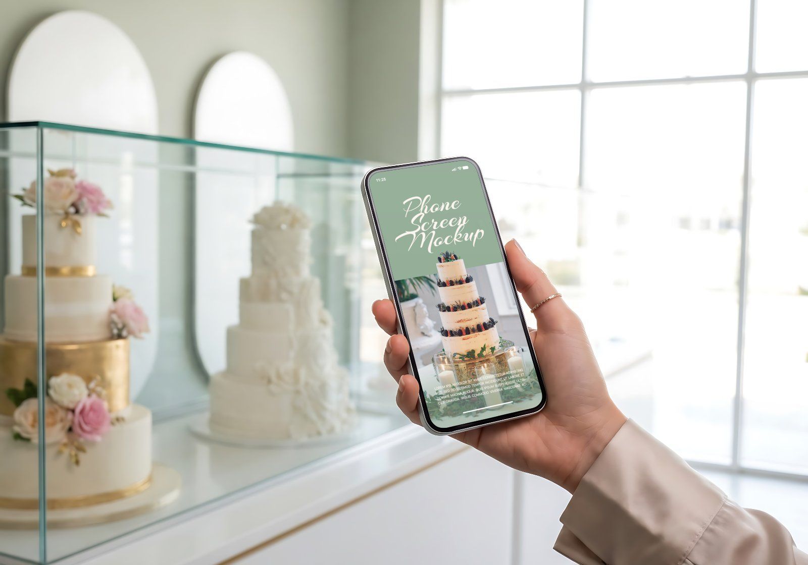 Premium Custom Cake Shop Branding Mockup Bundle – 15 Aesthetic PSD Scenes for Bakery & Patisserie Id