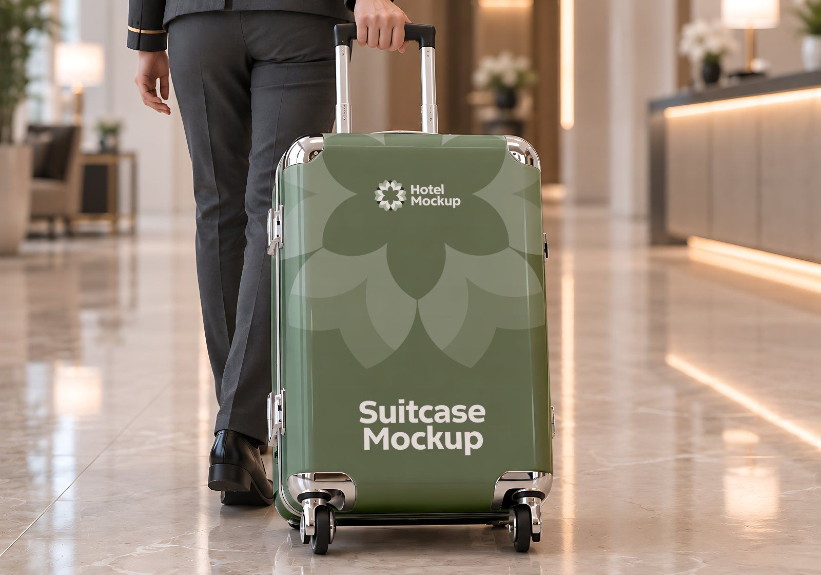 Premium Branding Light Green Hotel Mockup — image 4