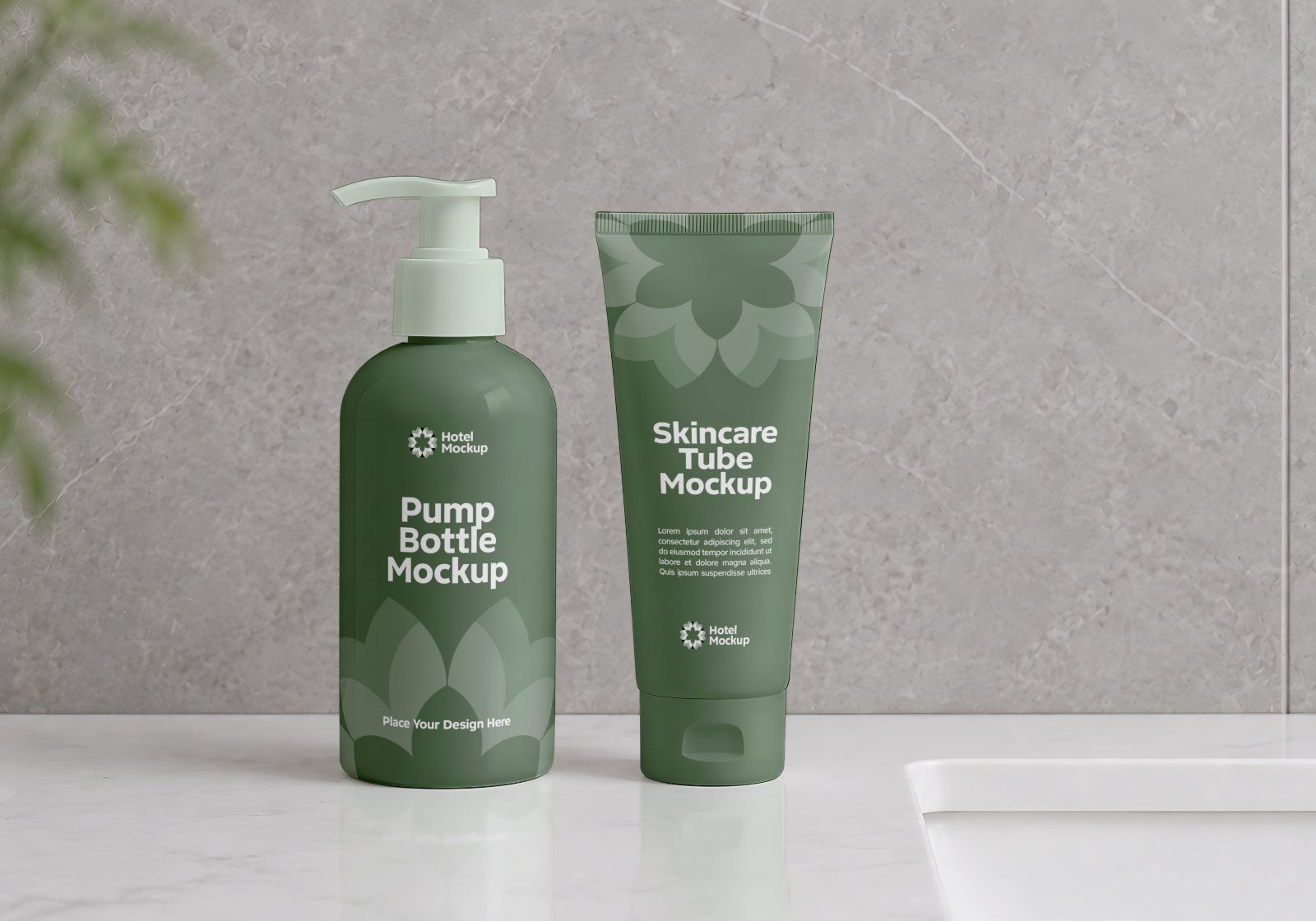 Premium Branding Light Green Hotel Mockup — image 6