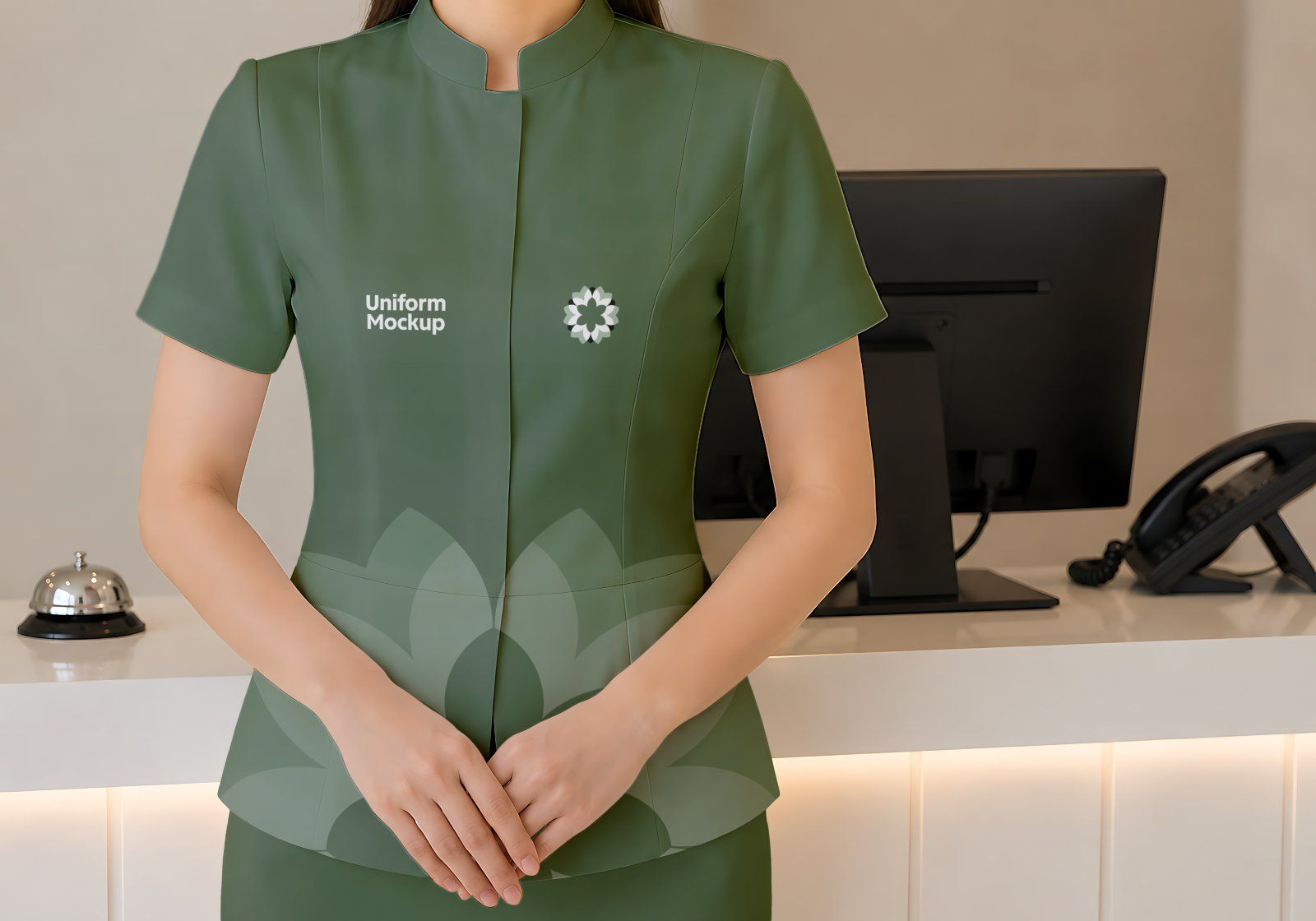 Premium Branding Light Green Hotel Mockup — image 9