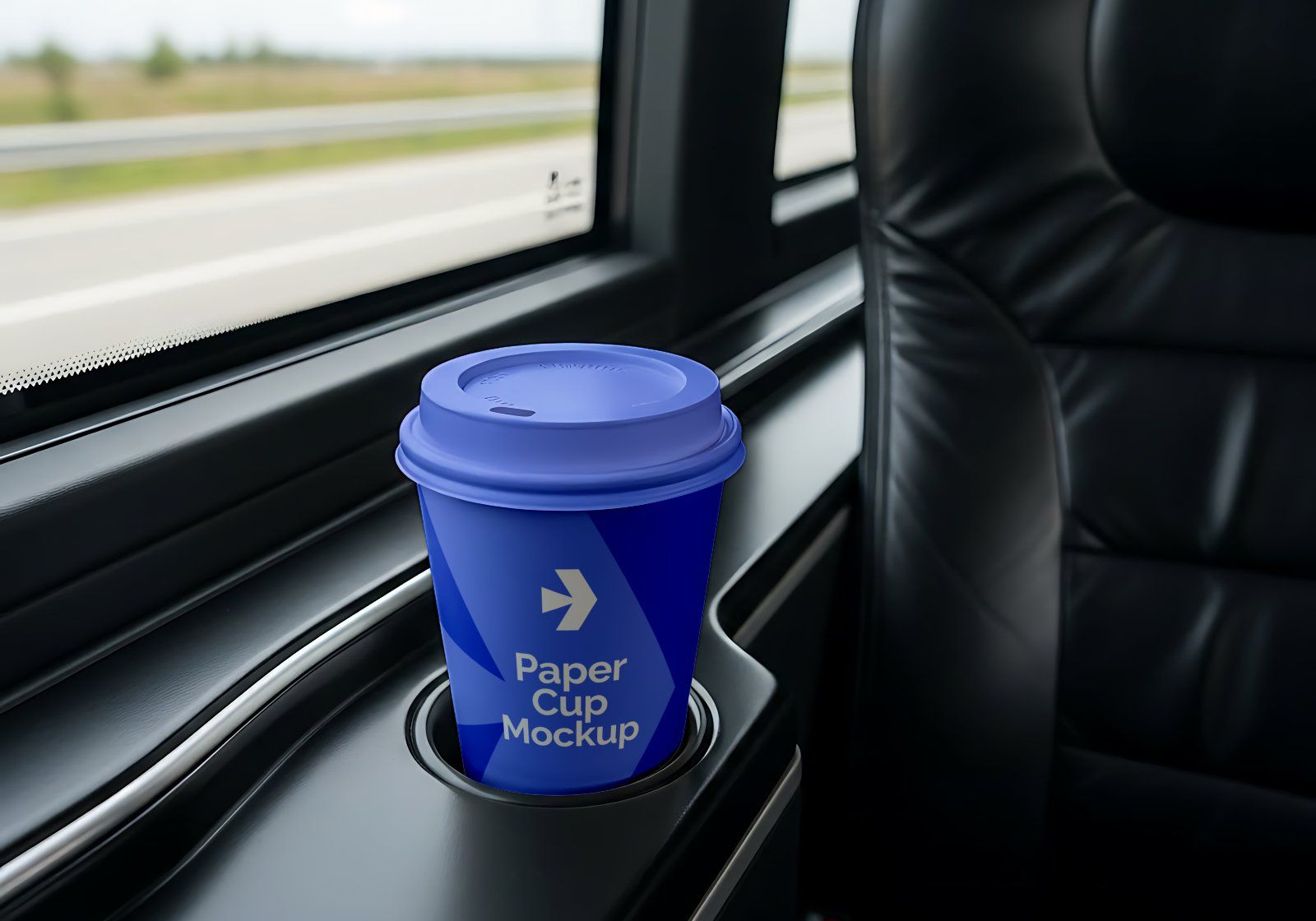 Premium Branding Bus Transportation Mockup