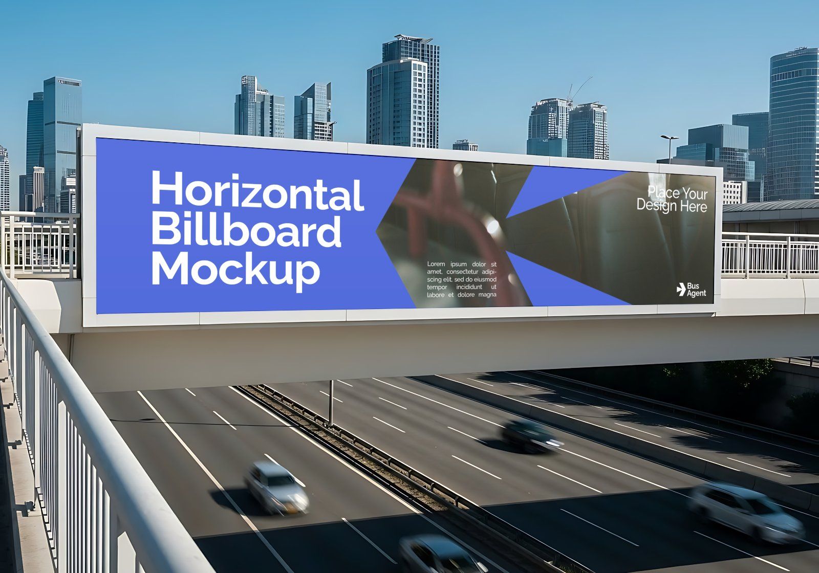 Premium Branding Bus Transportation Mockup