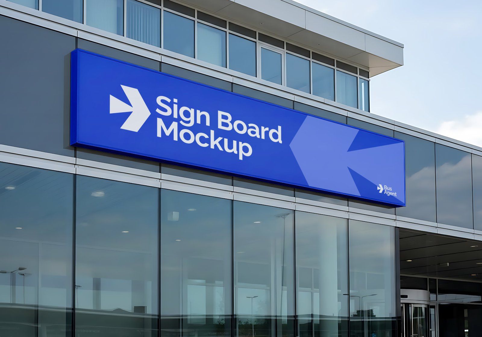 Premium Branding Bus Transportation Mockup