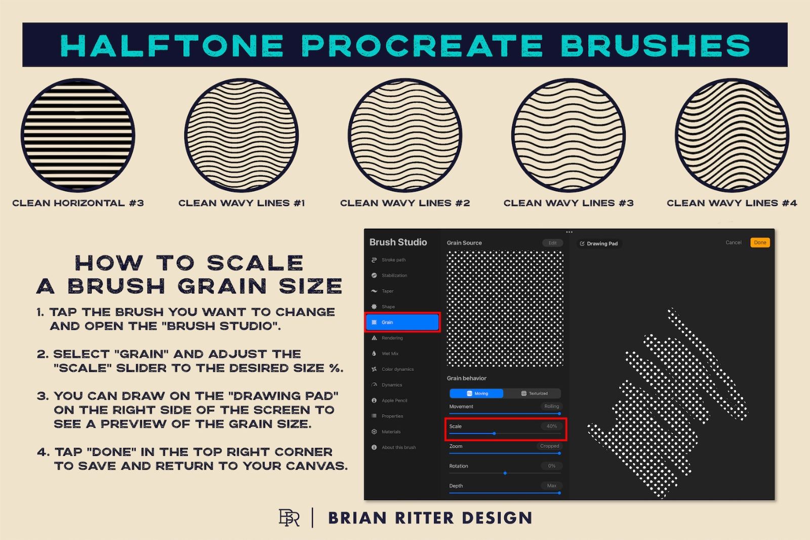 Halftone Procreate Brushes — image 9