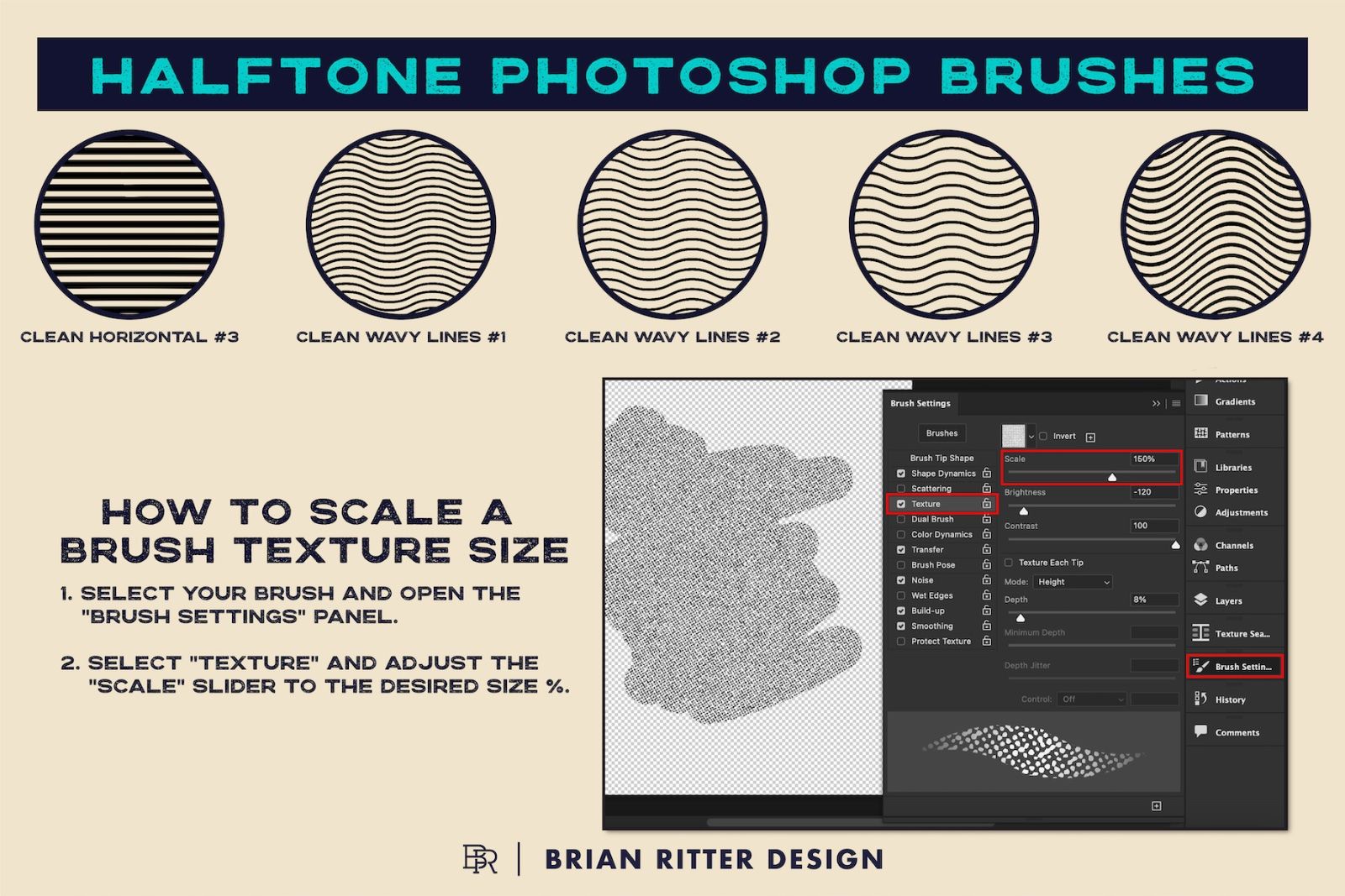 Halftone Photoshop Brushes — image 9