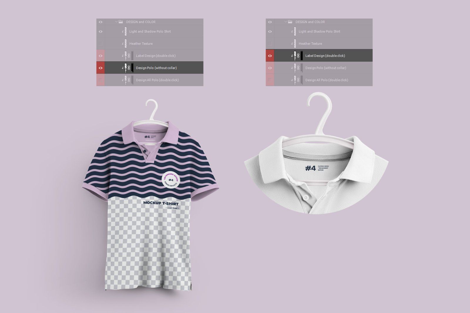 2 Mockups Polo On 6 Different Hangers — image 7