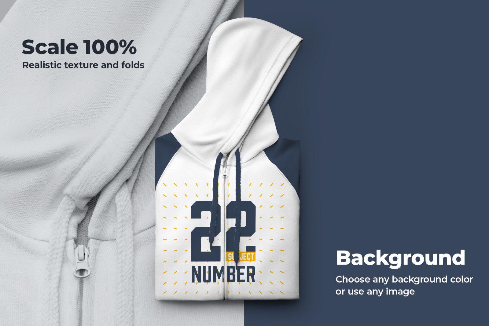 8 Zip Hoodie Mockups (Subject) — image 8