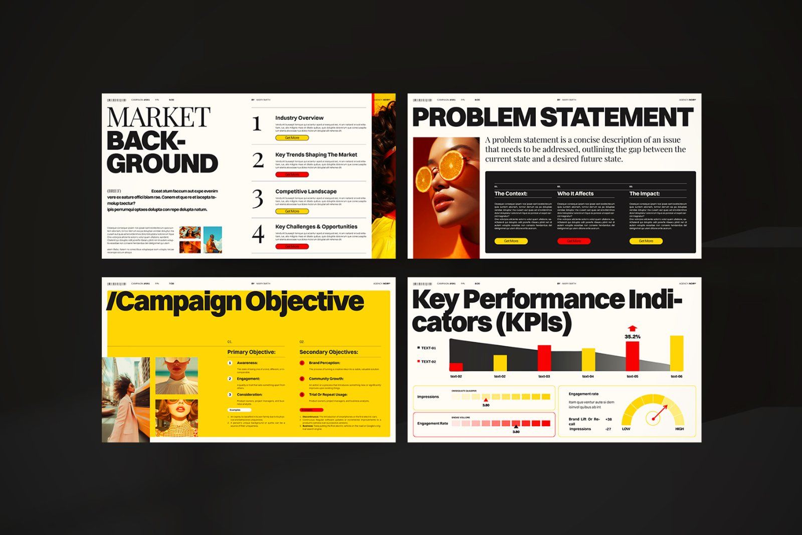 Creative Brief Campaign Presentation Template