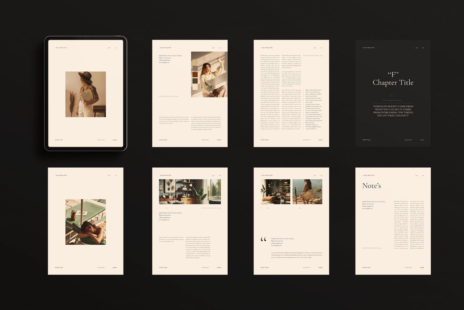 Digital E-Book Design Template