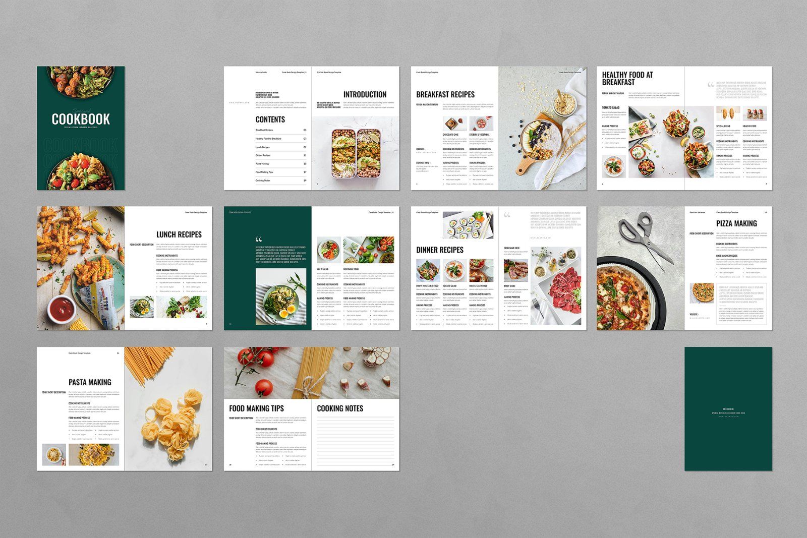 Cookbook Recipe Book Template