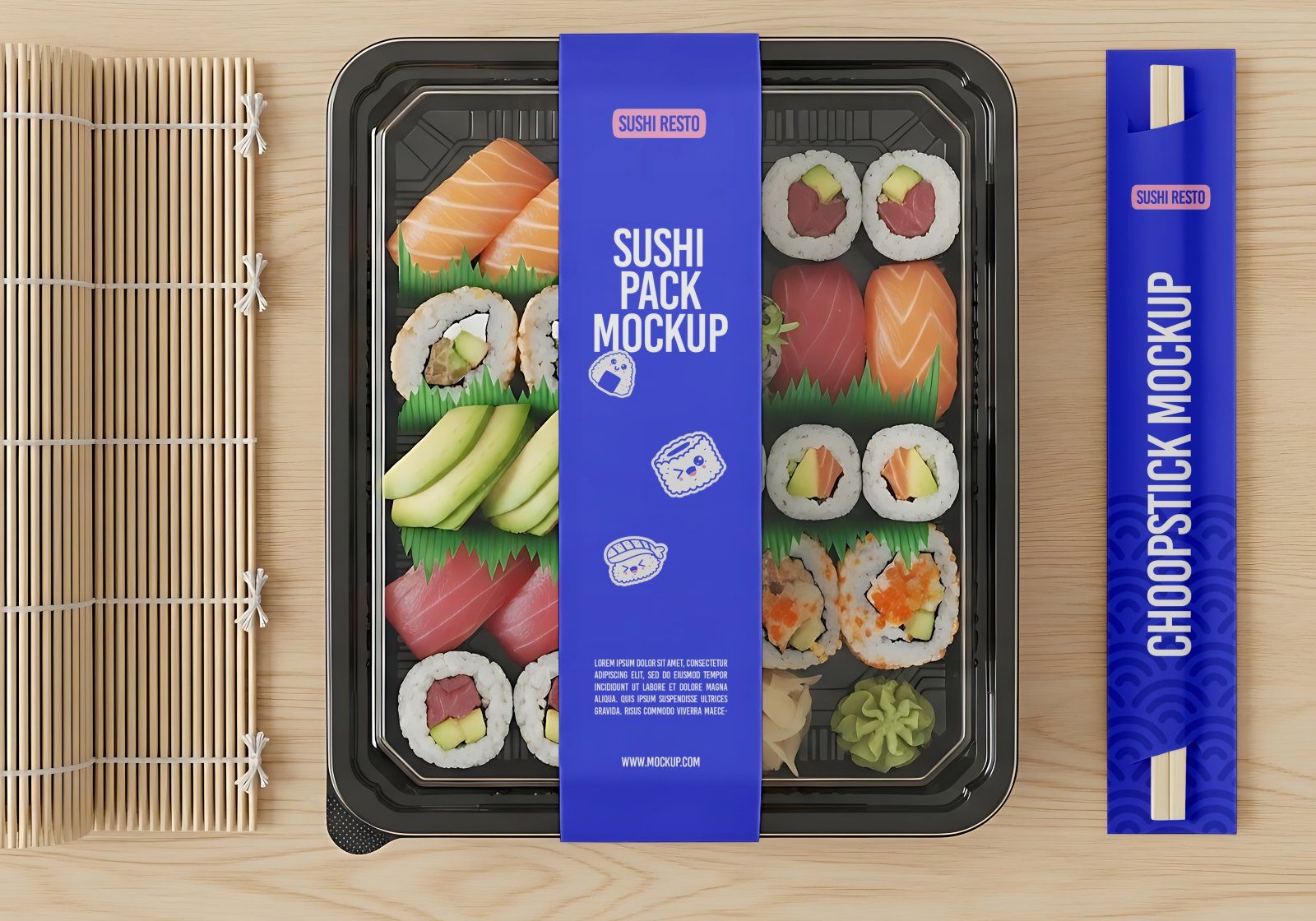 15 Premium Sushi Restaurant Bundle PSD Set for Japanese Restaurant