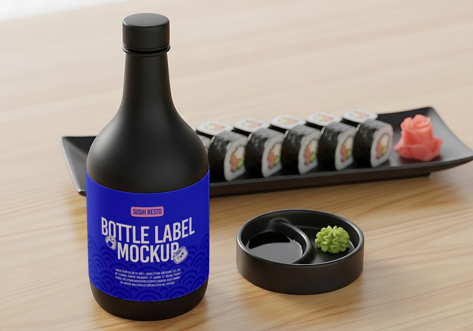 15 Premium Sushi Restaurant Bundle PSD Set for Japanese Restaurant