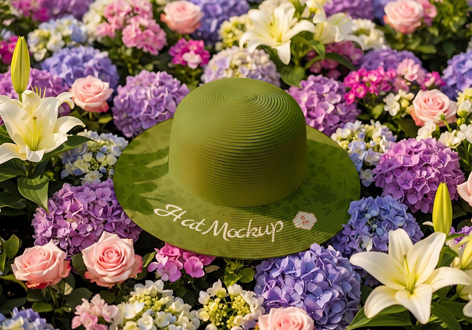 Premium Flower Garden Mockup Bundle PSD – Outdoor Branding & Floral Lifestyle Scenes