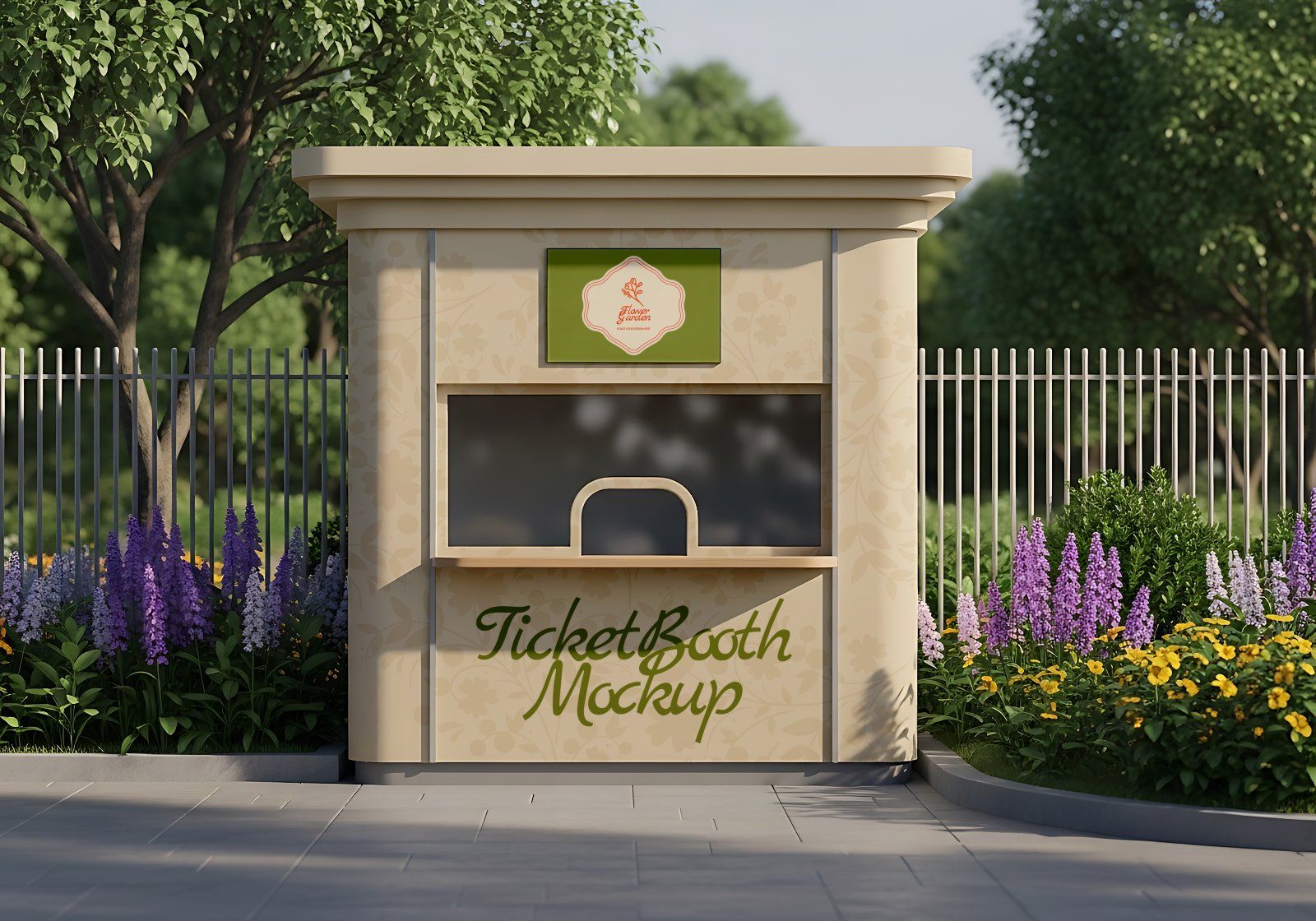 Premium Flower Garden Mockup Bundle PSD – Outdoor Branding & Floral Lifestyle Scenes