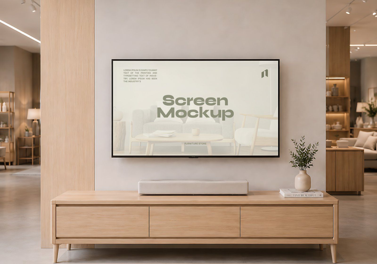 Premium Branding Home Furniture Mockup